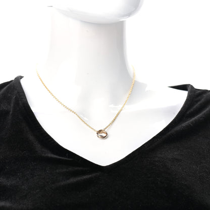 Cartier 18K Pink Yellow White Gold Baby Trinity Pendant Necklace 2 of 6