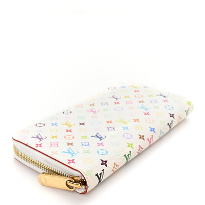 Louis Vuitton Monogram Multicolor Zippy Wallet White Orange 4 of 6