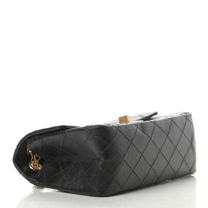 Chanel Aged Calfskin Quilted 2.55 Reissue Mini Flap Black 4 of 11