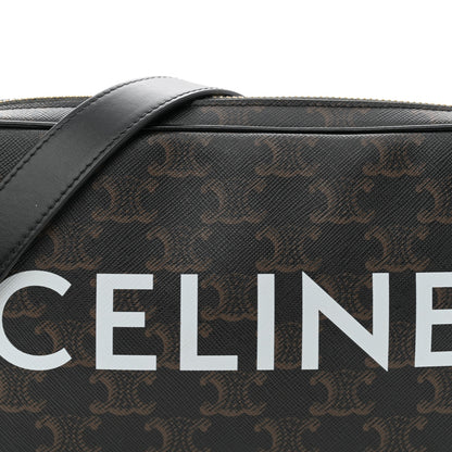 Celine Triomphe Canvas Medium Messenger Bag Black 8 of 11