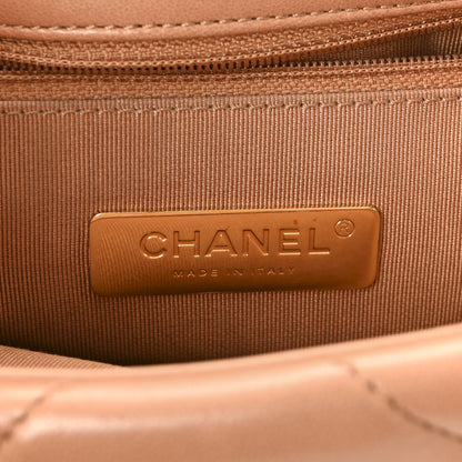 Chanel Lambskin Quilted Medium Chanel 19 Flap Brown 6 of 10