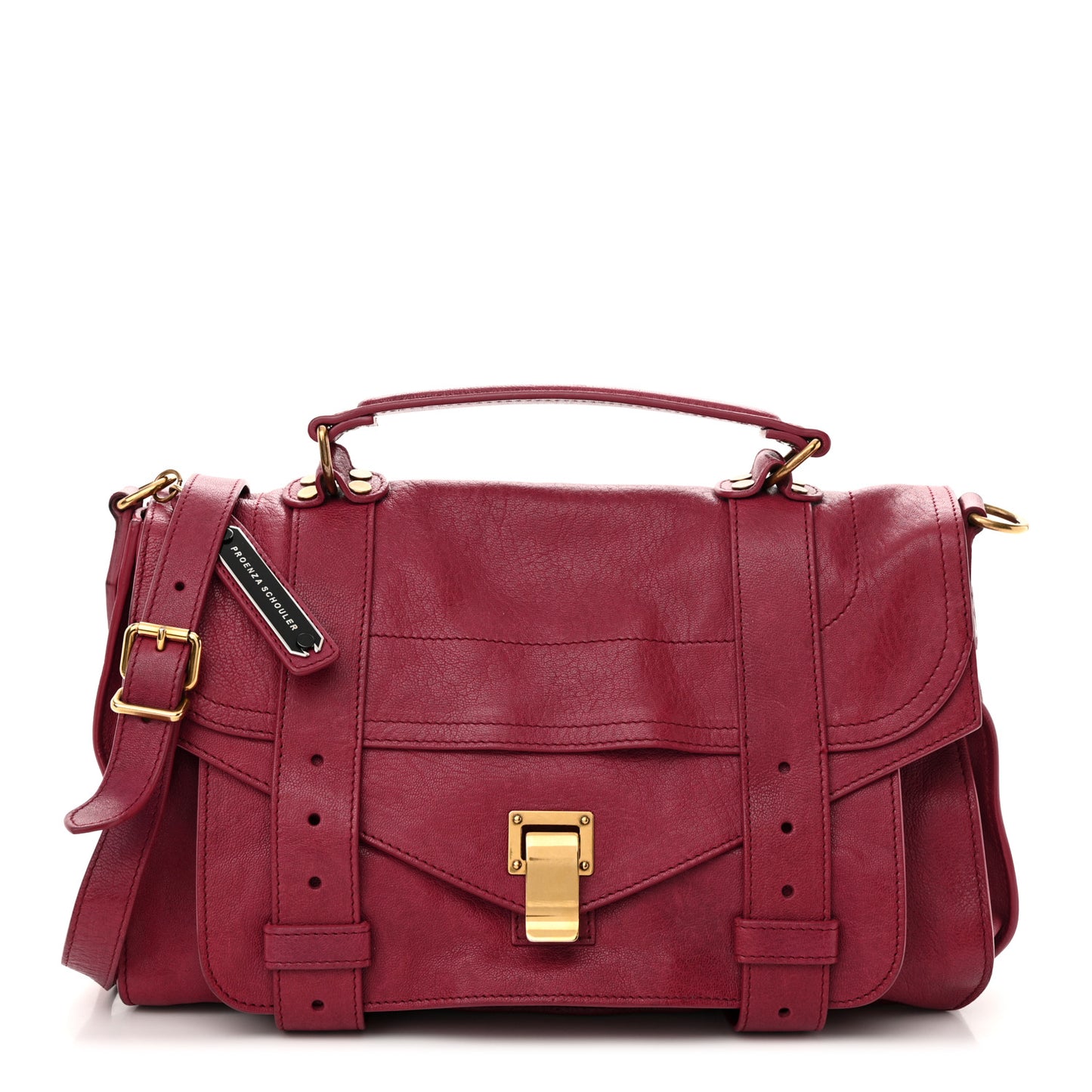 Lambskin Medium PS1 Satchel Raspberry