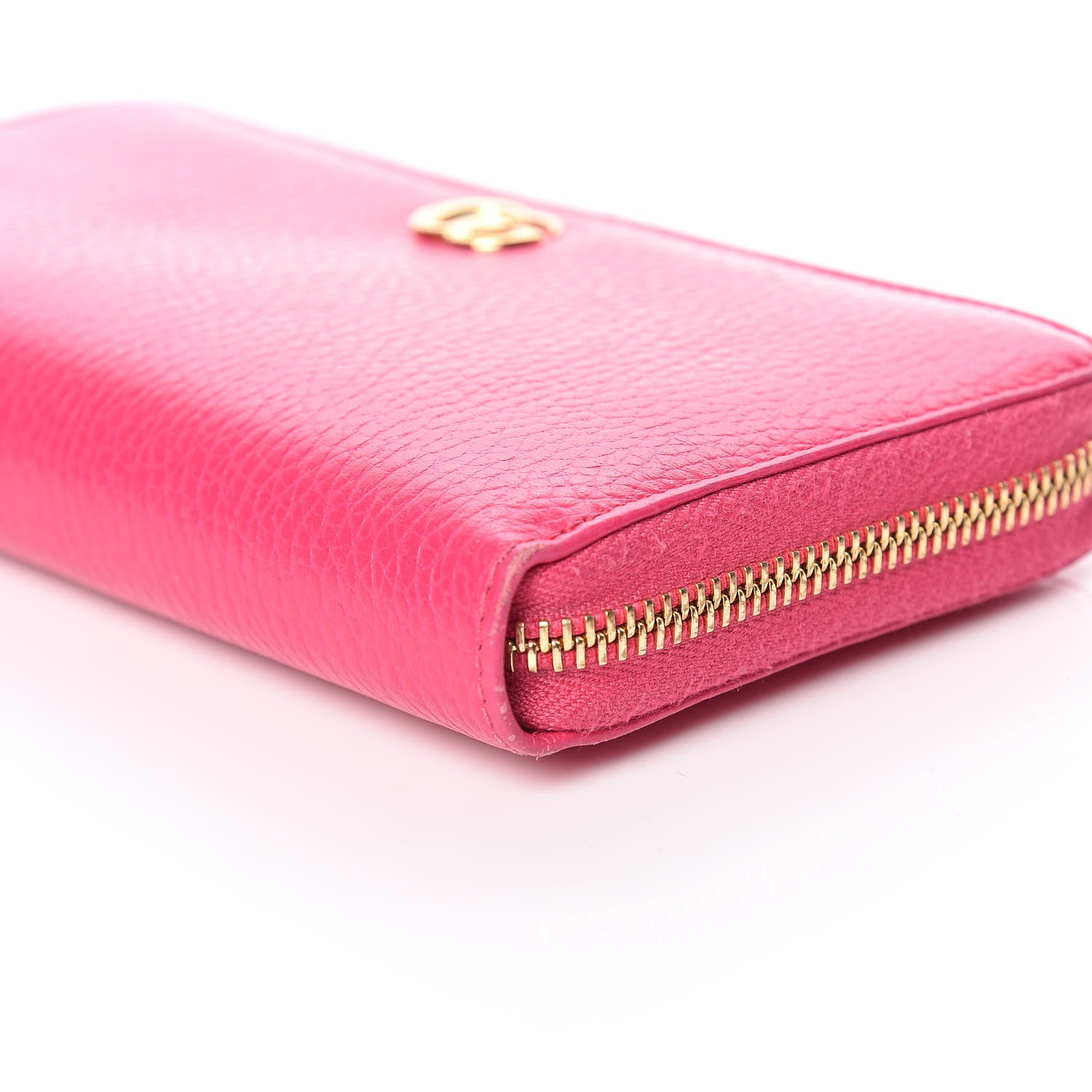 Gucci Dollar Calfskin GG Marmont Zip Around Wallet Box Pink 9 of 12