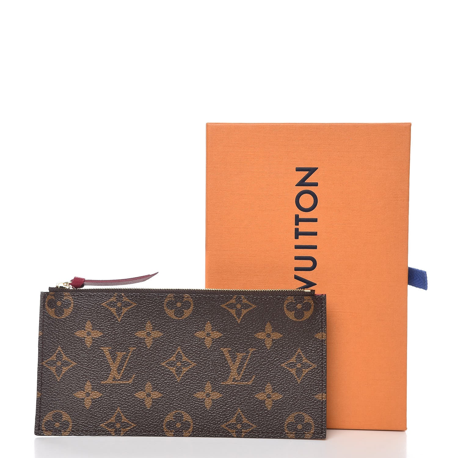 Louis Vuitton Monogram Felicie Chain Wallet Zippered Insert Fuchsia 7 of 7