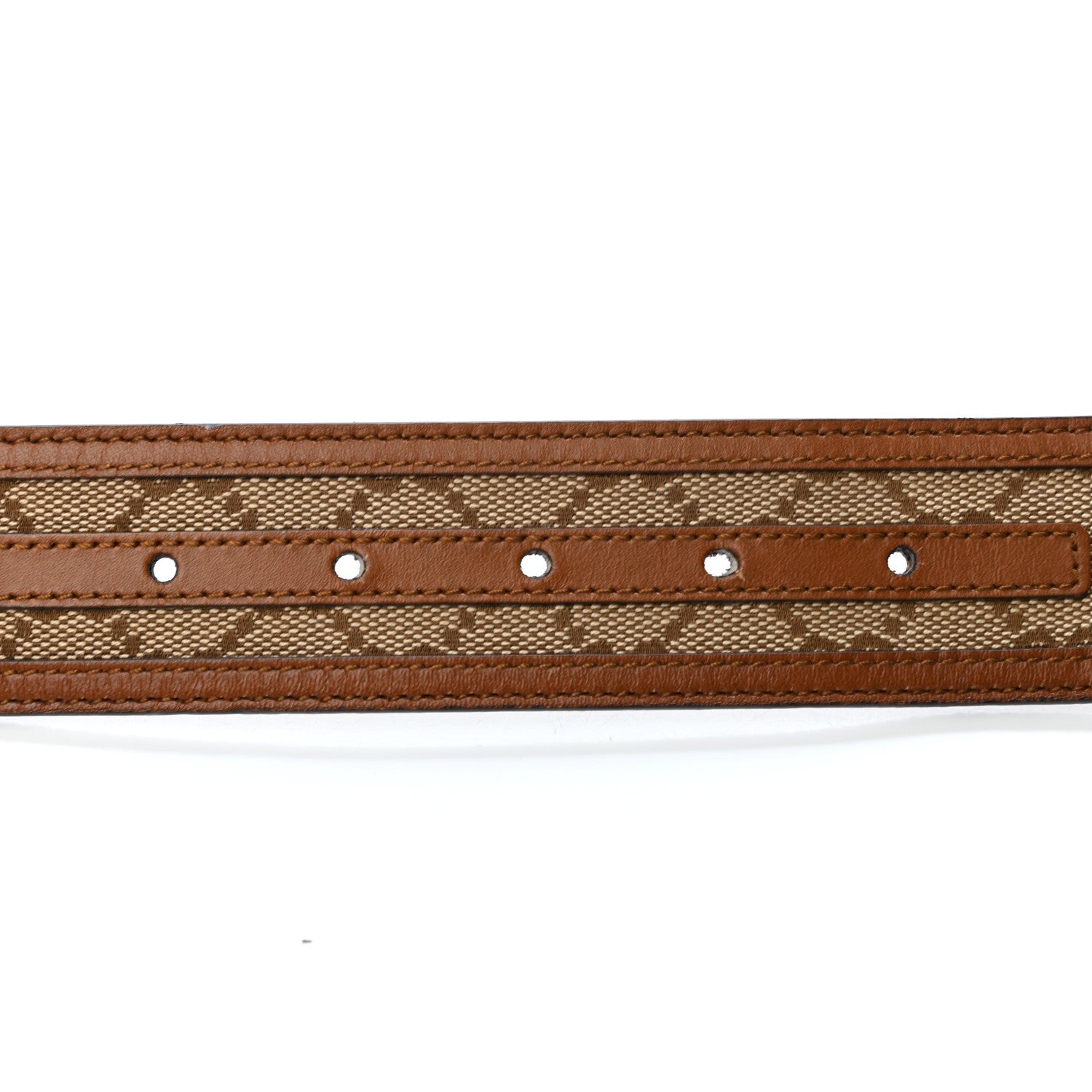 Gucci Monogram Double G Belt 90 36 Dark Brown 4 of 4