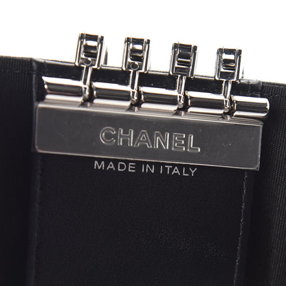 Chanel Goatskin Camellia Embossed 4 Key Holder Black 8 of 9