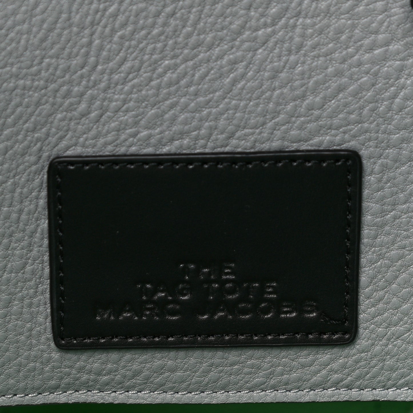 Grained Calfskin The Tag Tote Grey