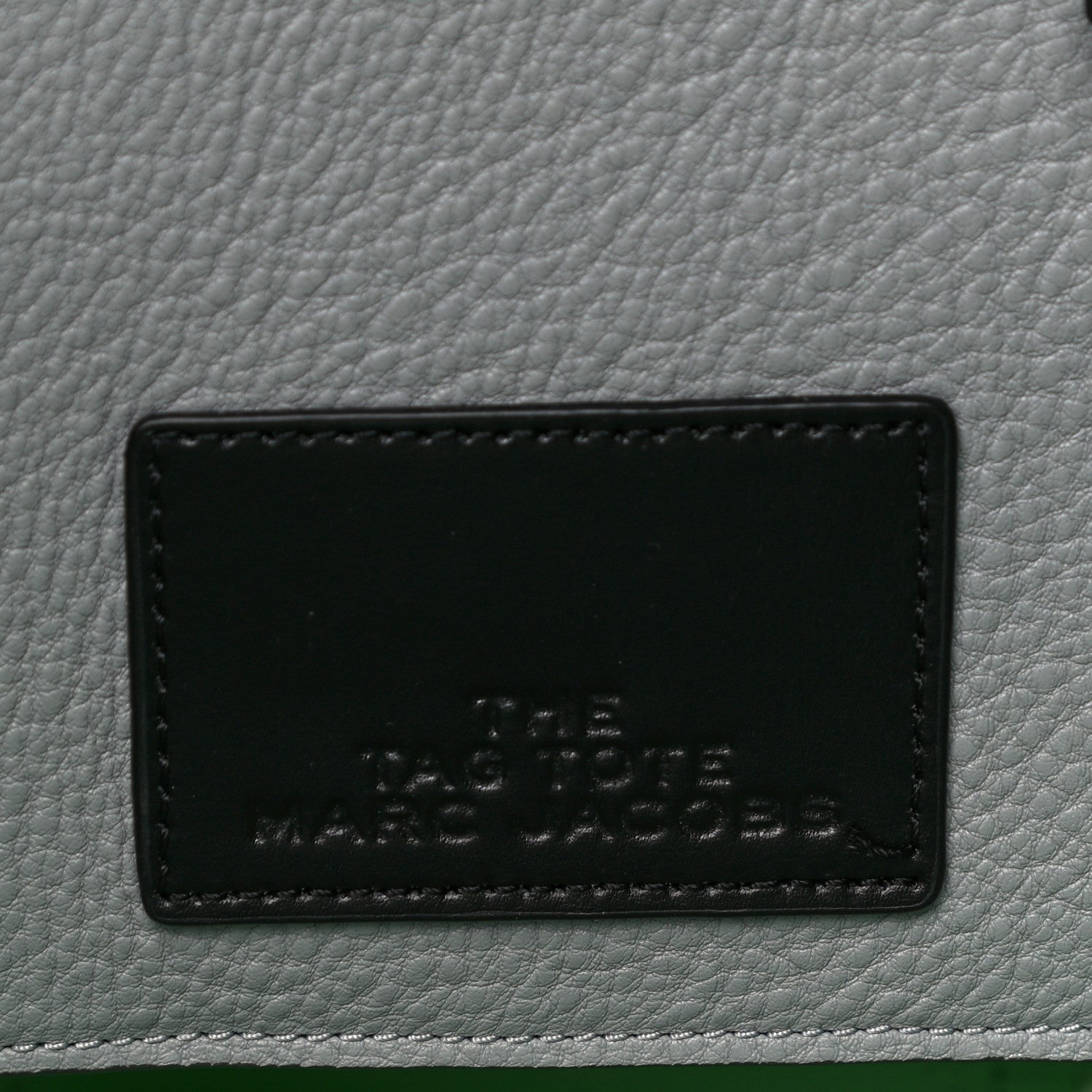 Marc Jacobs Grained Calfskin The Tag Tote Grey 5 of 11