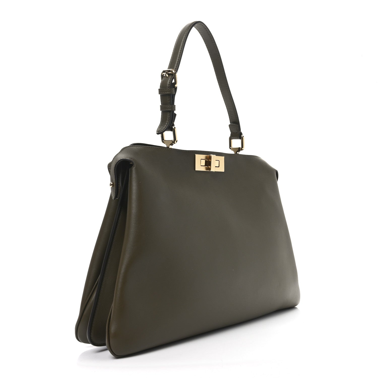 Fendi Vitello Large Soft Peekaboo Crosta Avocado 3 of 10