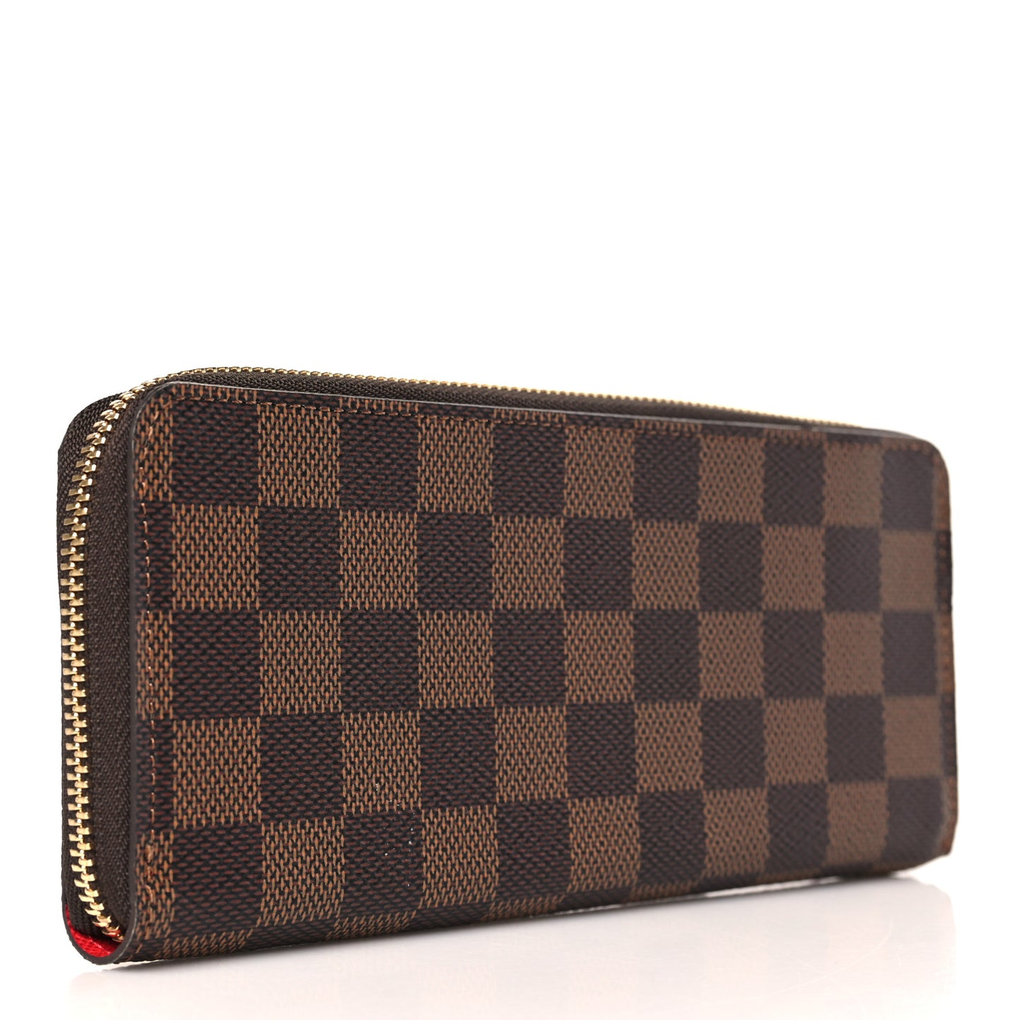 Damier Ebene Clemence Wallet Cherry
