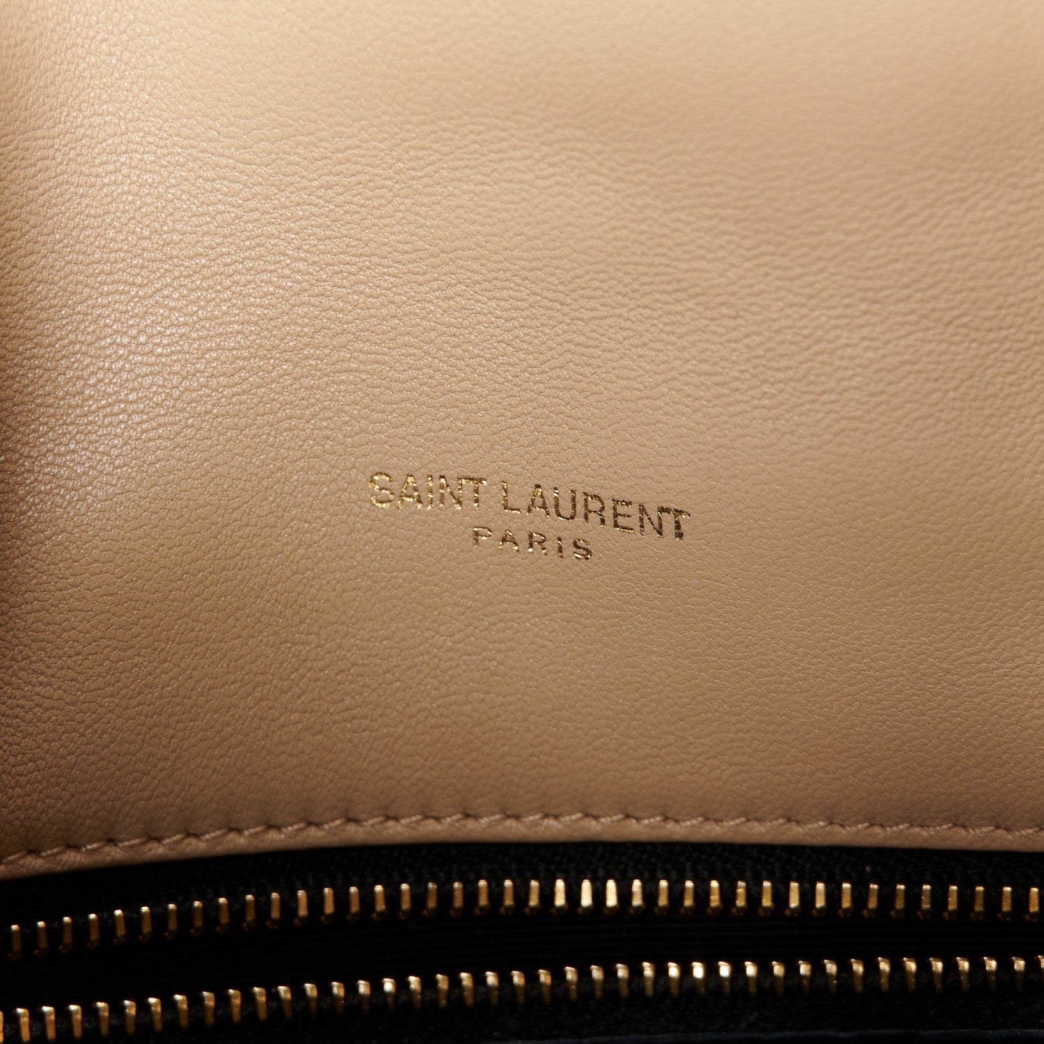 Saint Laurent Lambskin Quilted Toy Loulou Puffer Monogram Chain Satchel Nude Powder 6 of 11