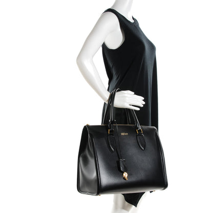 Alexander McQueen Calfskin Zip Up Heroine Tote Black 5 of 12
