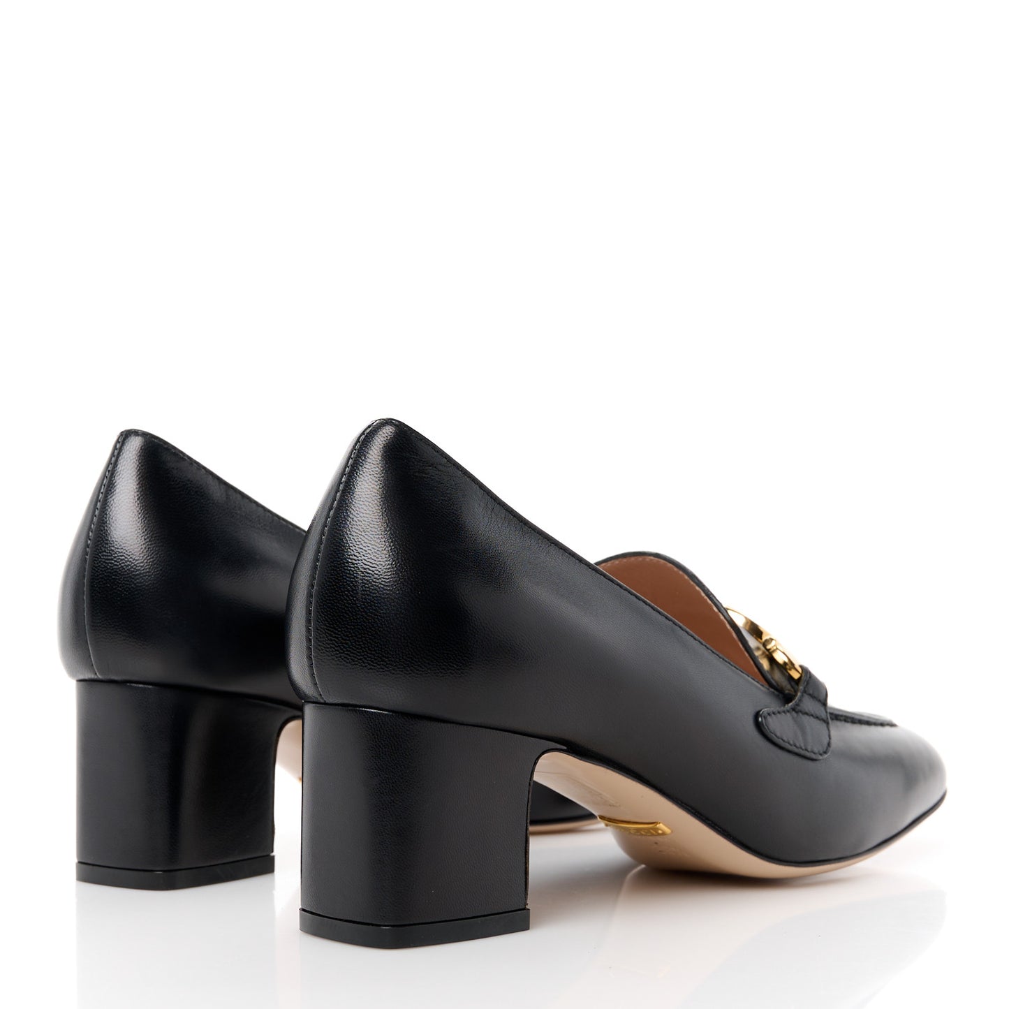 Malaga Kid Zumi Mid Heel Loafers 36.5 Black