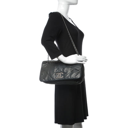 Chanel Iridescent Calfskin Glint Flap Grey 2 of 10