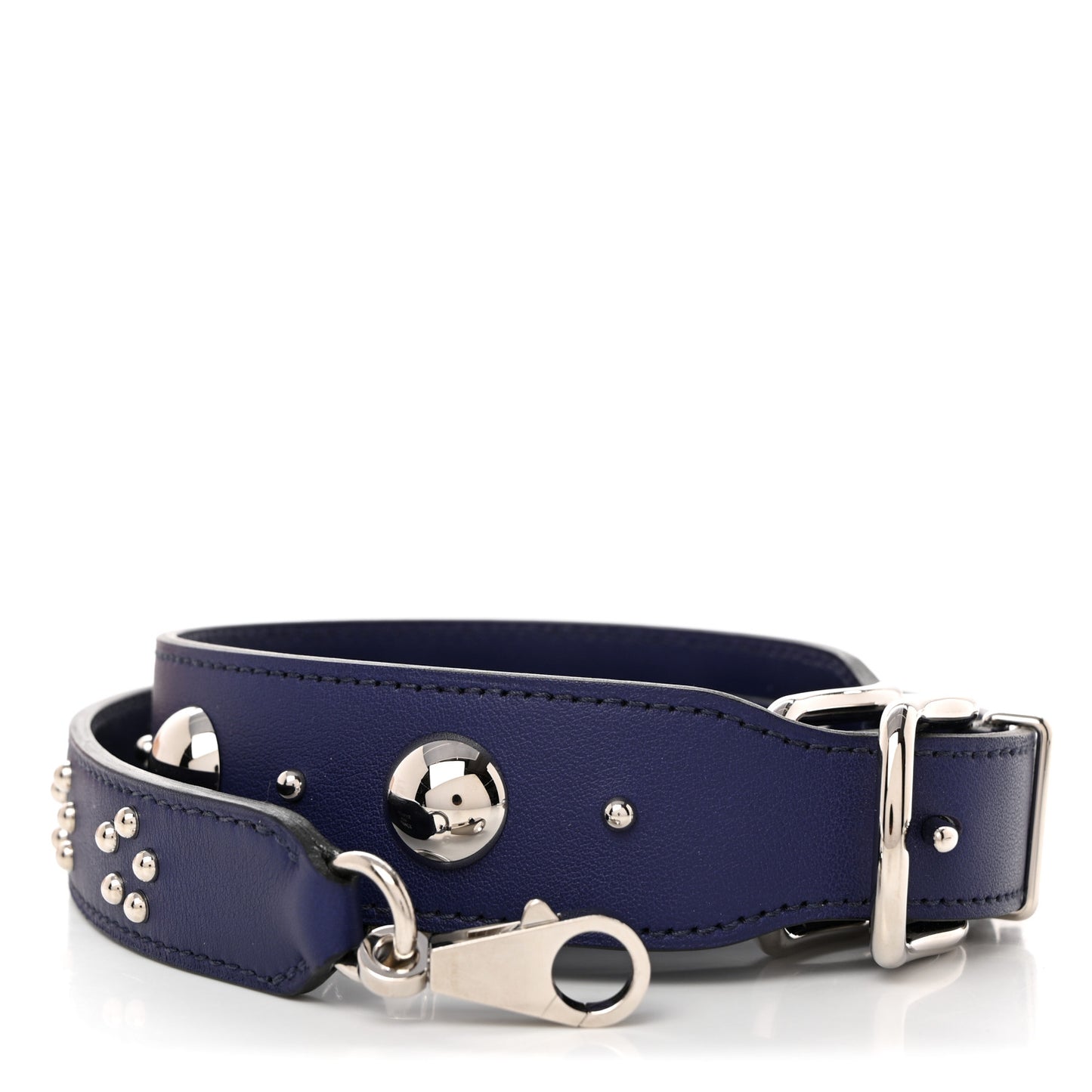Swift Studded Carnaby Losange Shoulder Strap Bleu Encre