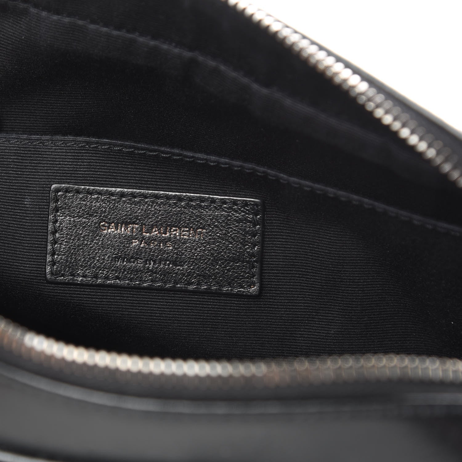 Saint Laurent Calfskin Matelasse Monogram Lou Camera Bag Black 6 of 14