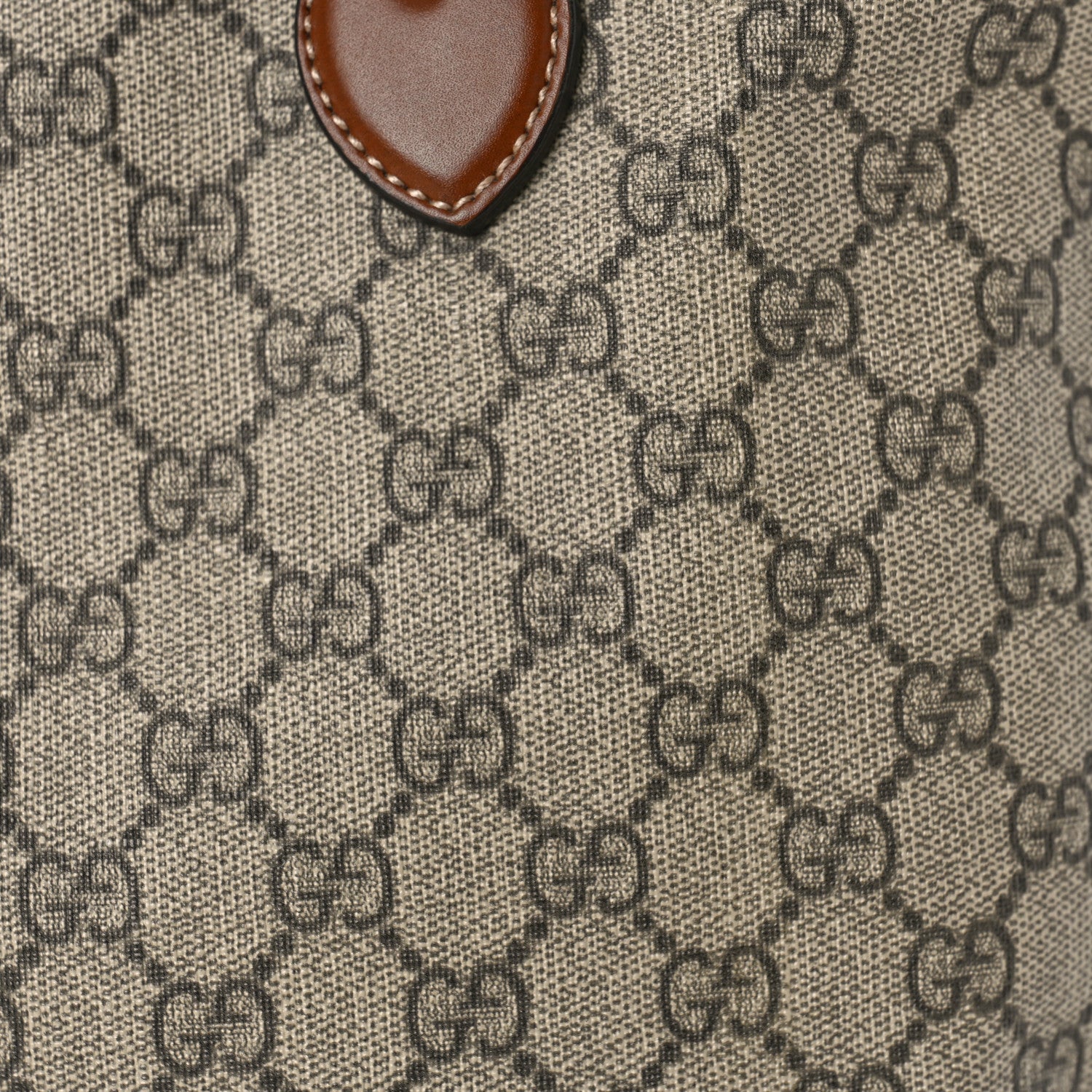 Gucci Soft GG Supreme Monogram Small Crossbody Tote Beige Cuir 8 of 10