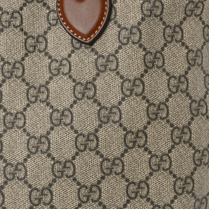 Gucci Soft GG Supreme Monogram Small Crossbody Tote Beige Cuir 8 of 10