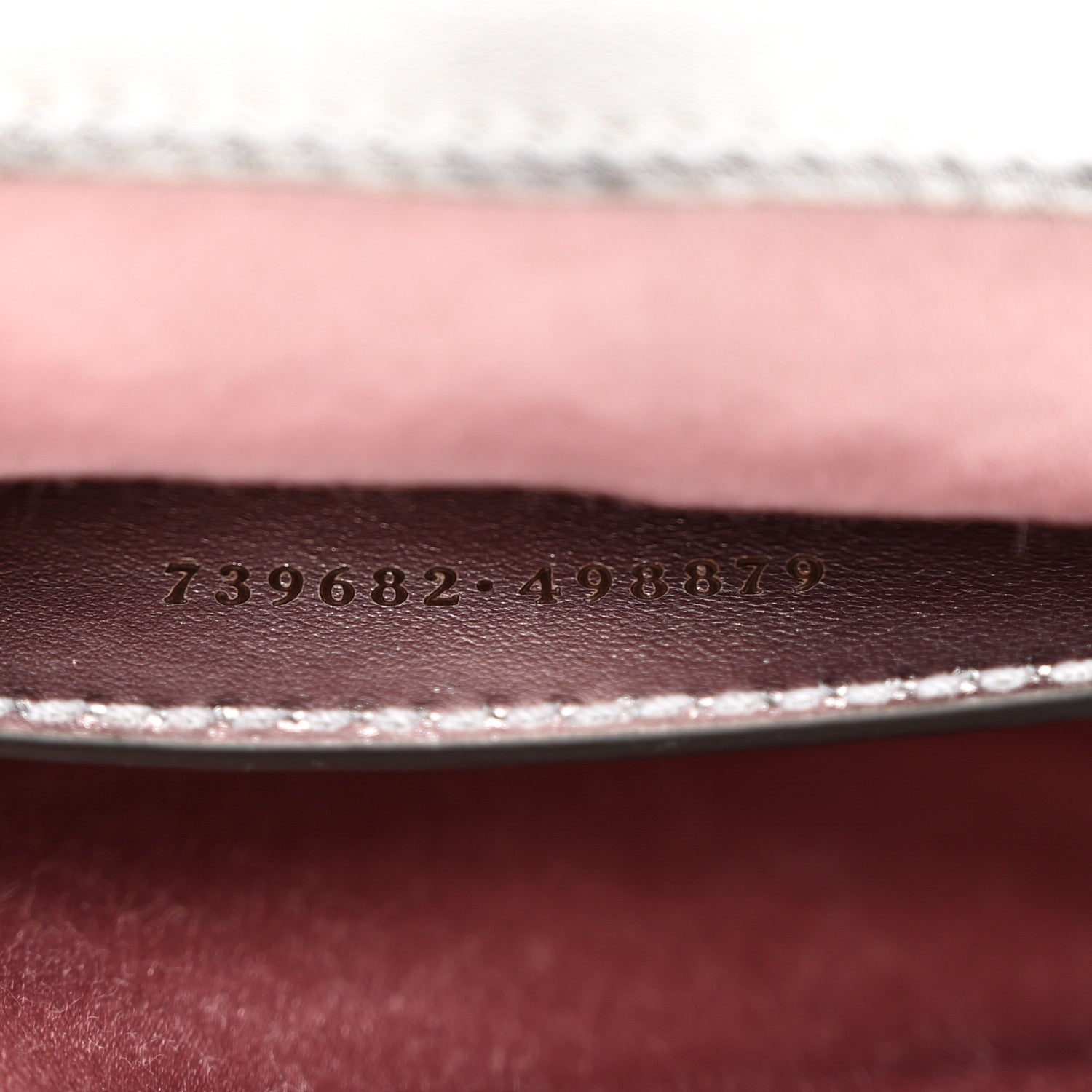 Gucci Iridescent Nappa Chevron Matelasse Mini GG Marmont Shoulder Bag Iridescent Escape Pink 7 of 11