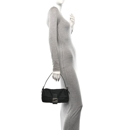 Fendi Zucchino Baguette Black 2 of 11