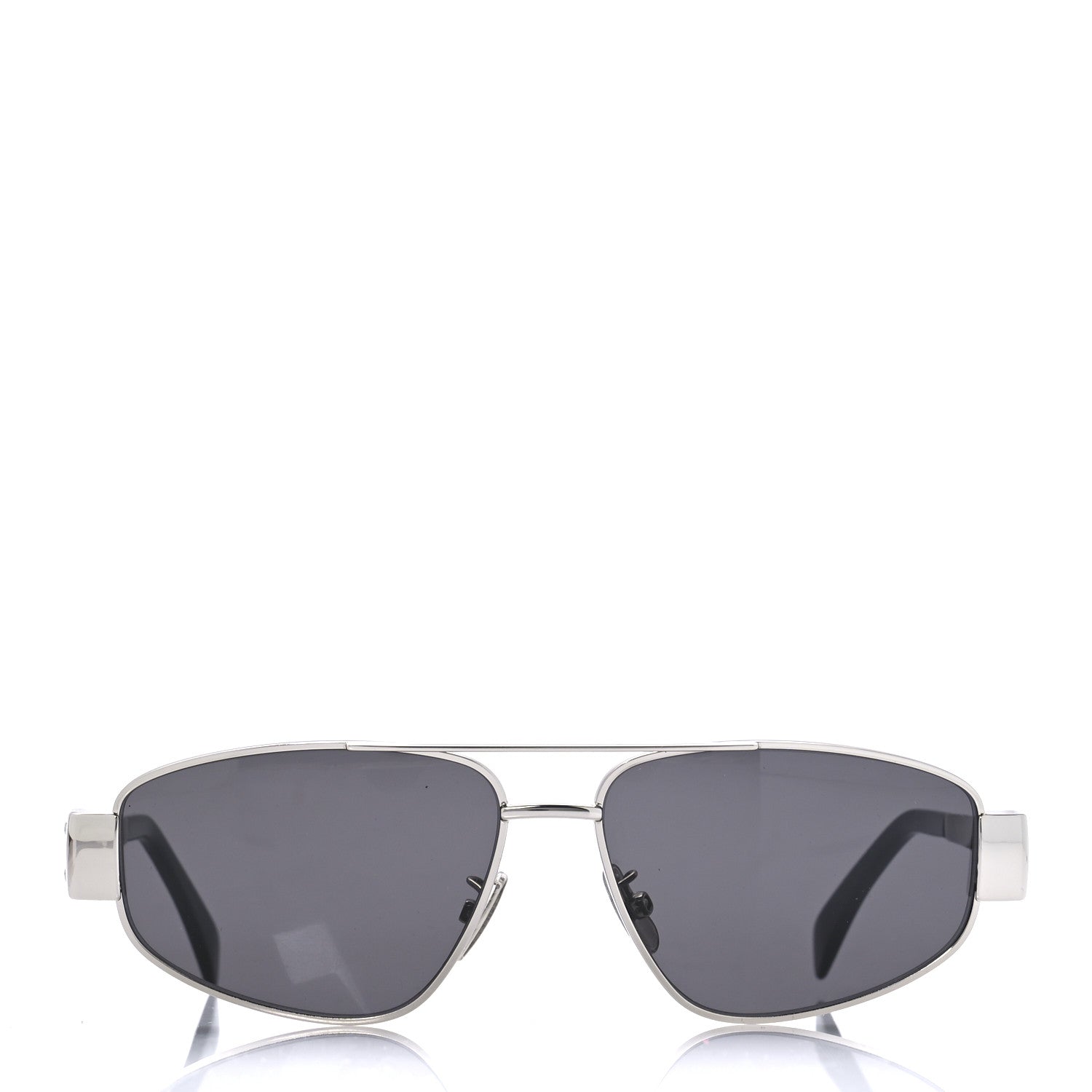 Celine Metal Triomphe 03 Sunglasses CL40281U Silver Smoke 2 of 7