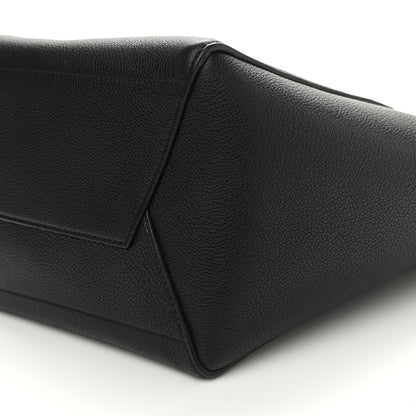 Celine Soft Grained Calfskin Sangle Bucket Bag Black 10 of 12