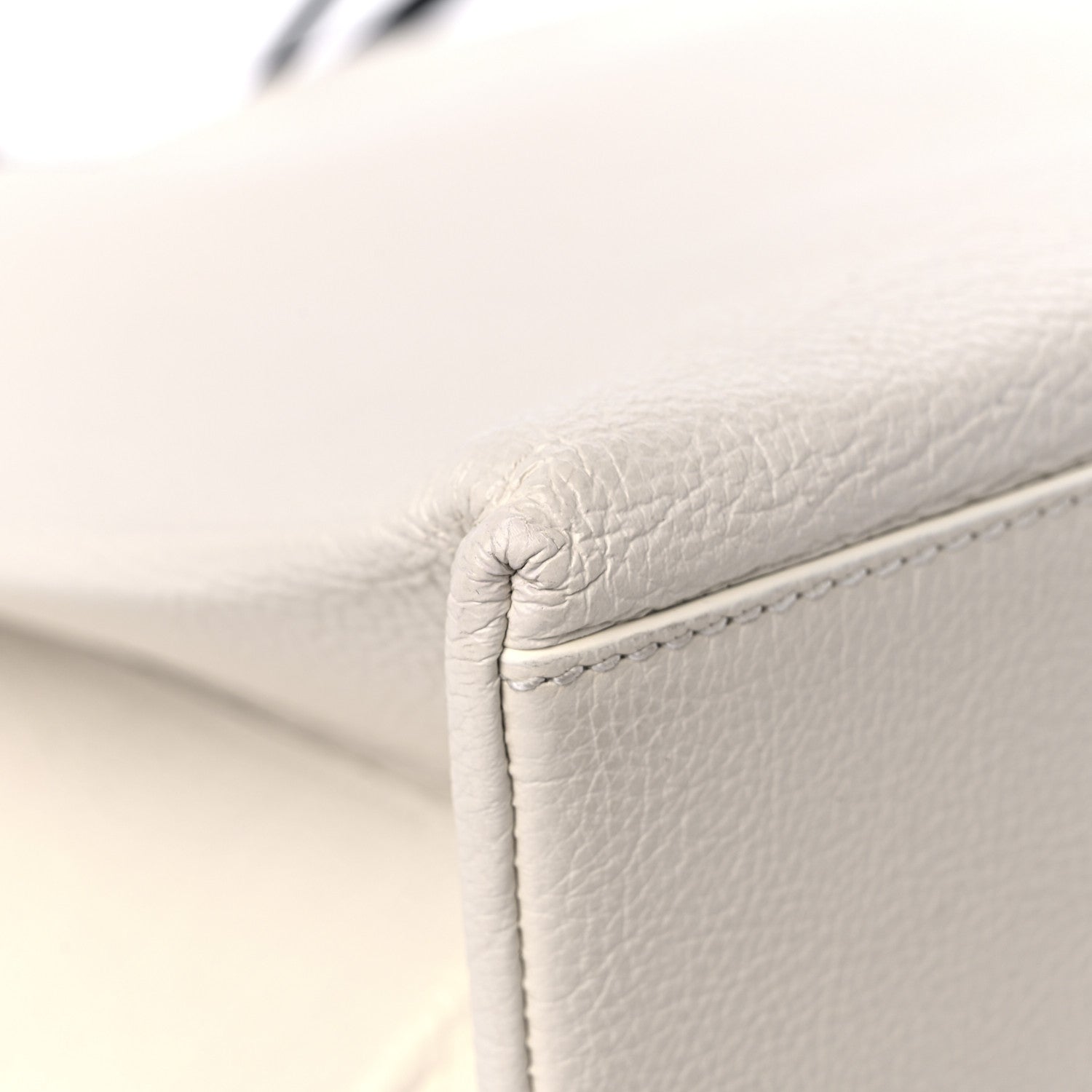 Balenciaga Calfskin Logo Medium Shopping Tote White 9 of 10