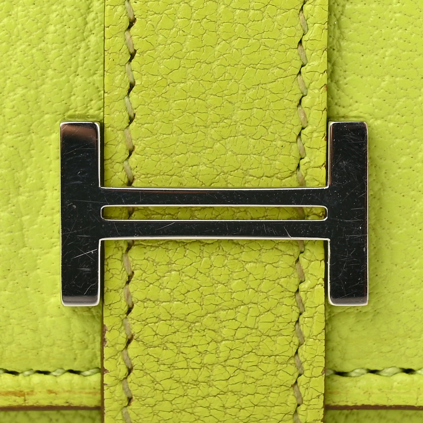 Chevre Mysore Tri-Fold Bearn Wallet Lime