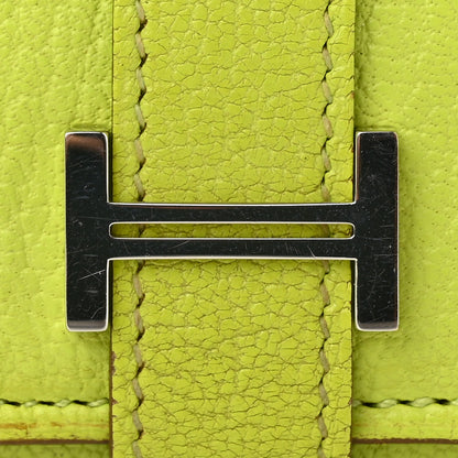 Hermes Chevre Mysore Tri-Fold Bearn Wallet Lime 14 of 15