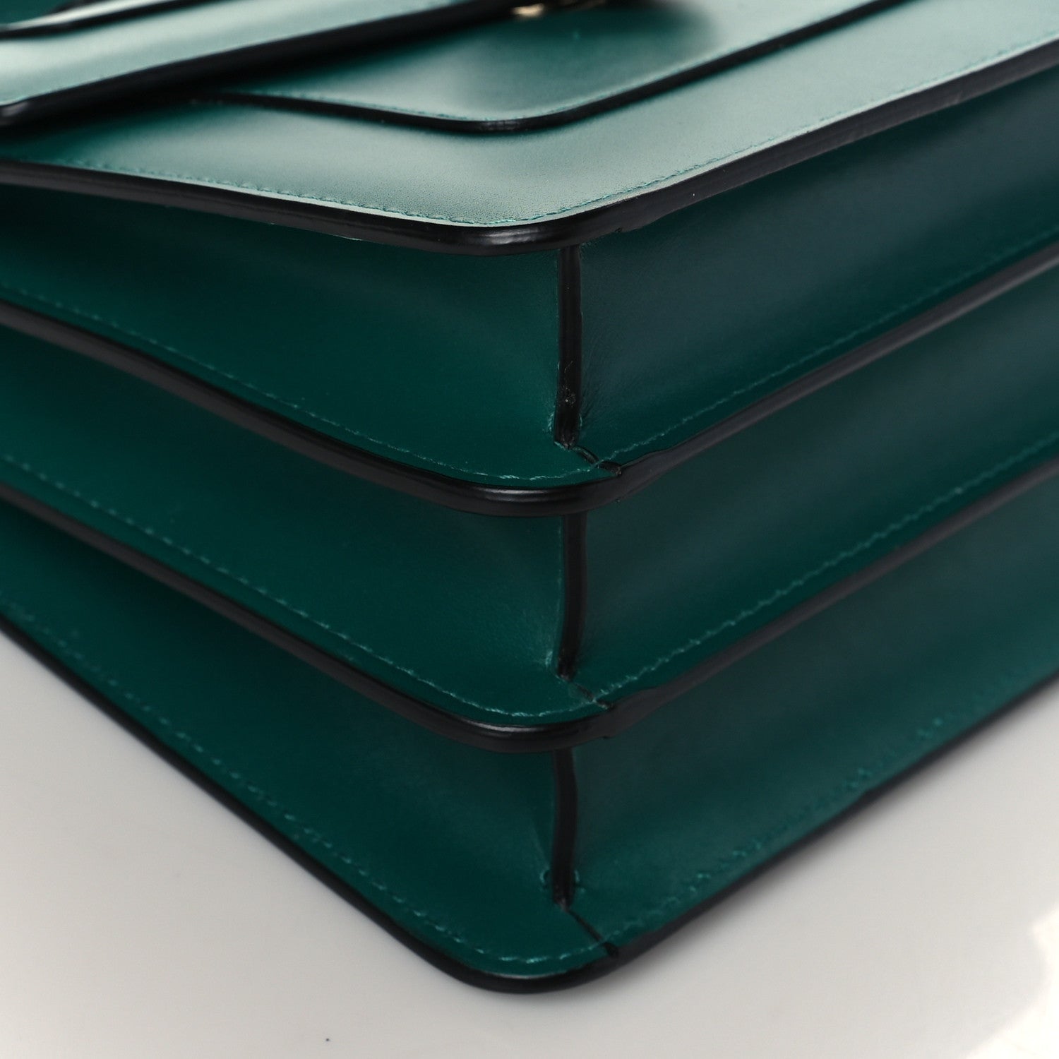 Bulgari Calfskin Serpenti Forever Top Handle Emerald Green 7 of 8