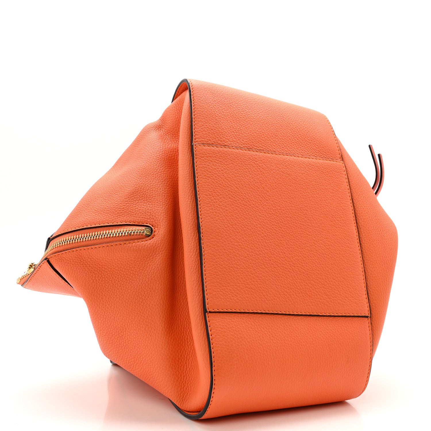 Loewe Grained Calfskin Small Hammock Shoulder Bag Apricot Orange 4 of 13