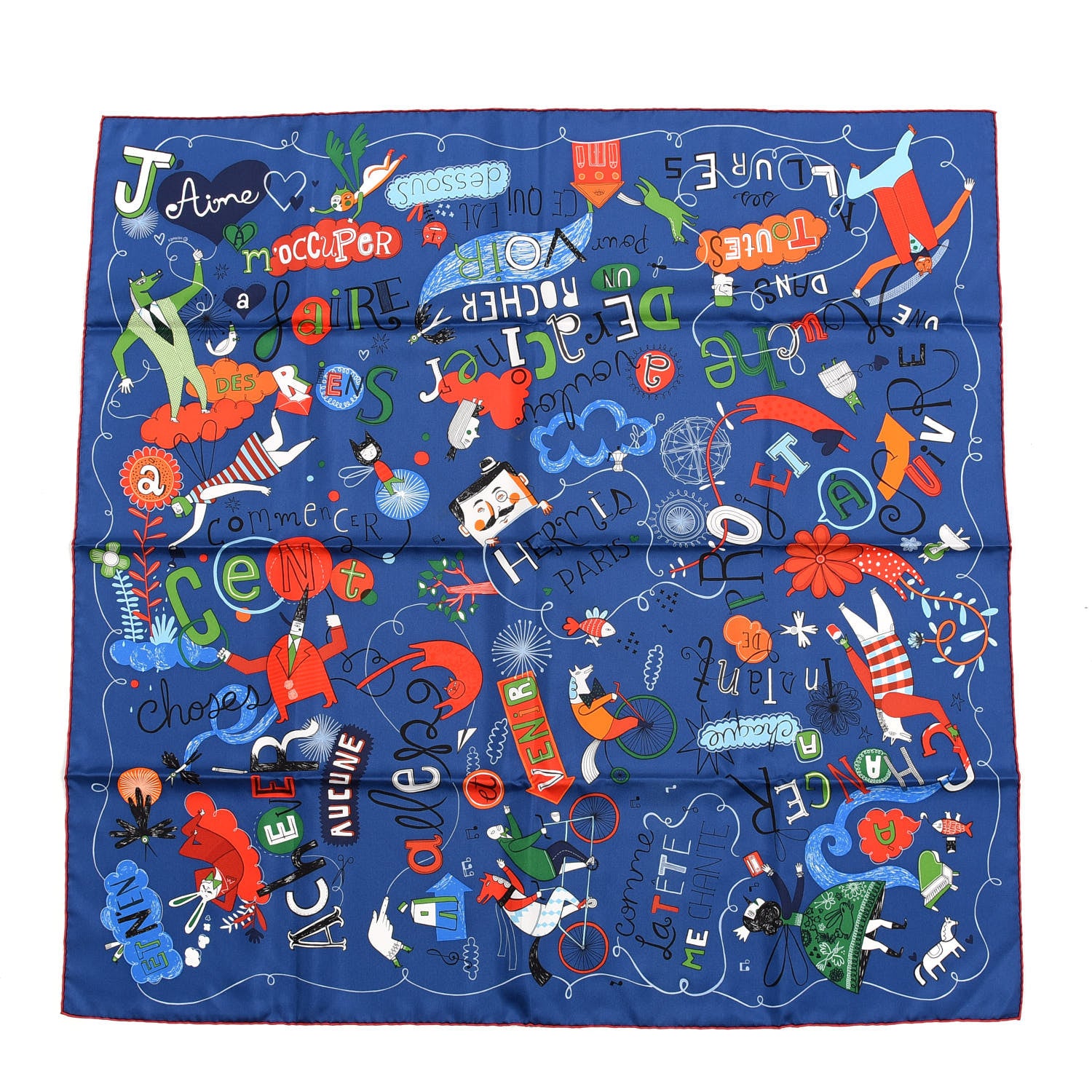 Hermes Silk Les Confessions Scarf 90 1 of 3