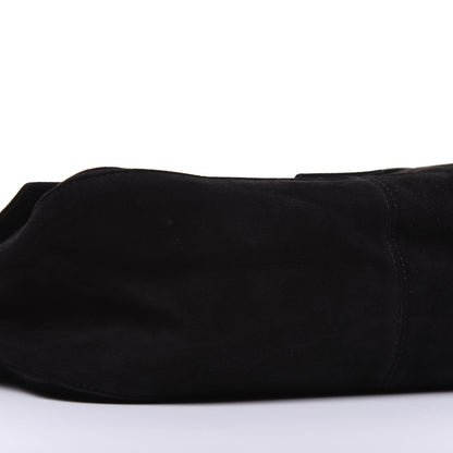 Fendi Suede Calfskin Mama Baguette Black 6 of 15
