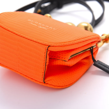 Burberry Lizard Mini Frame Bag Orange 9 of 10