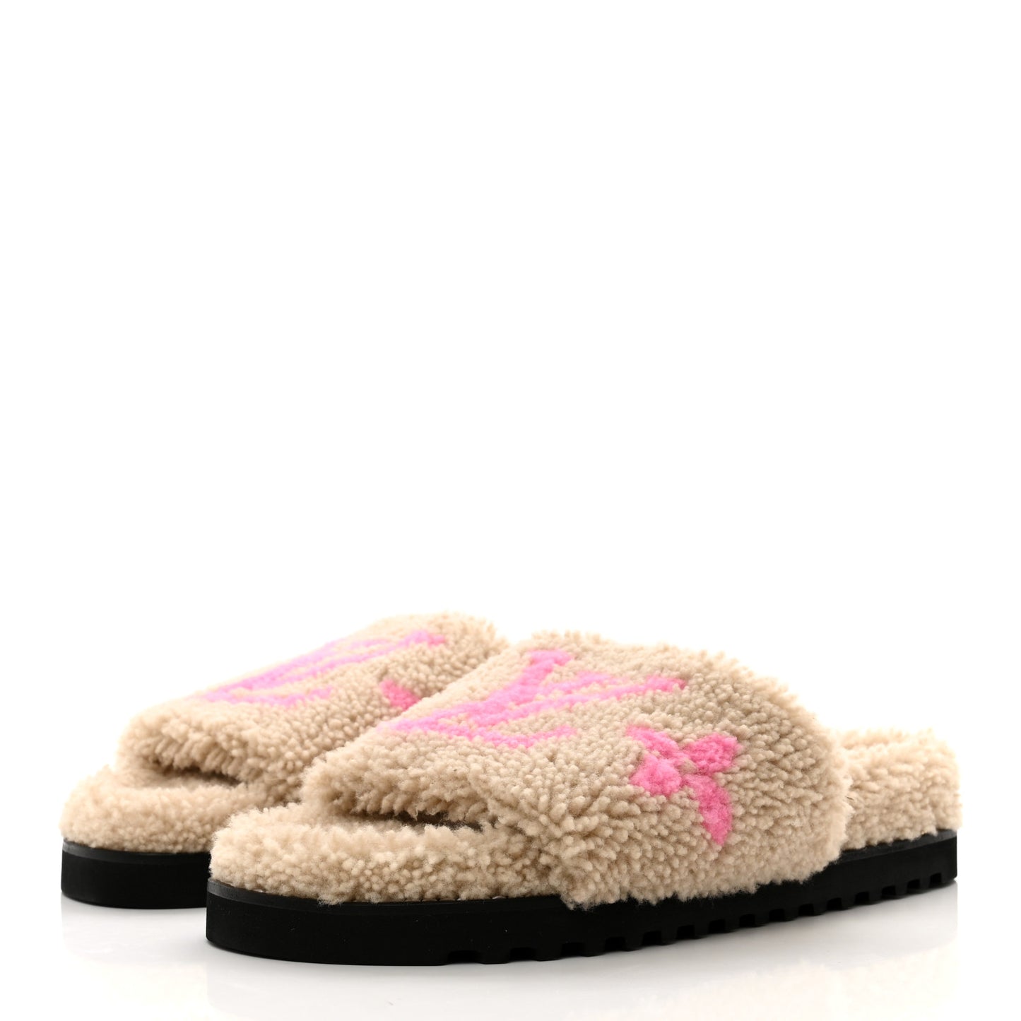 Shearling Paseo Flat Comfort Mule 39 Beige