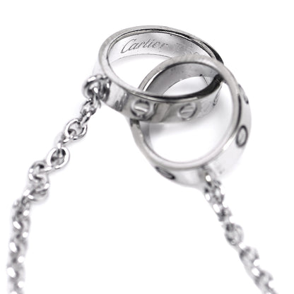 Cartier 18K White Gold Interlocking LOVE Necklace 4 of 4