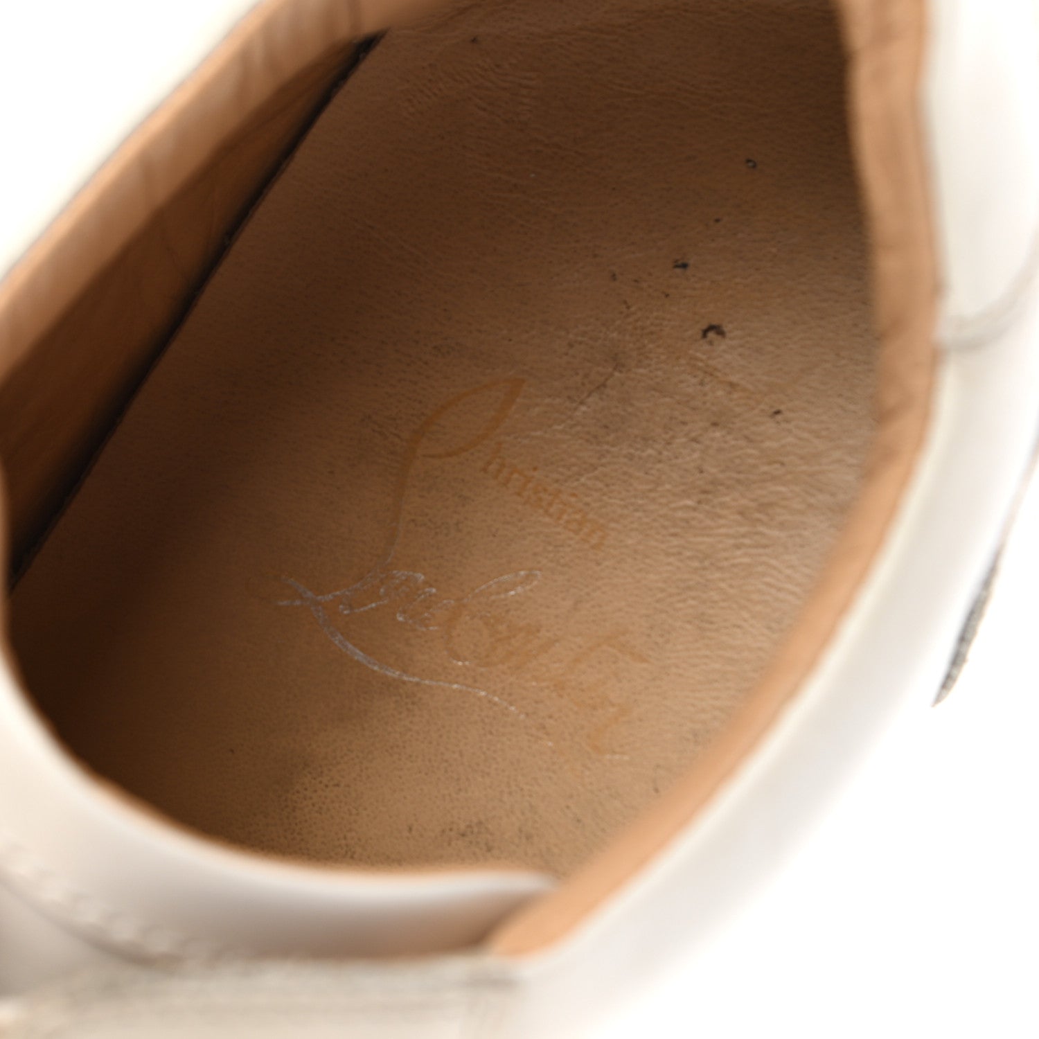 Christian Louboutin Calfskin Vieira Flat Sneakers 37 White 7 of 7