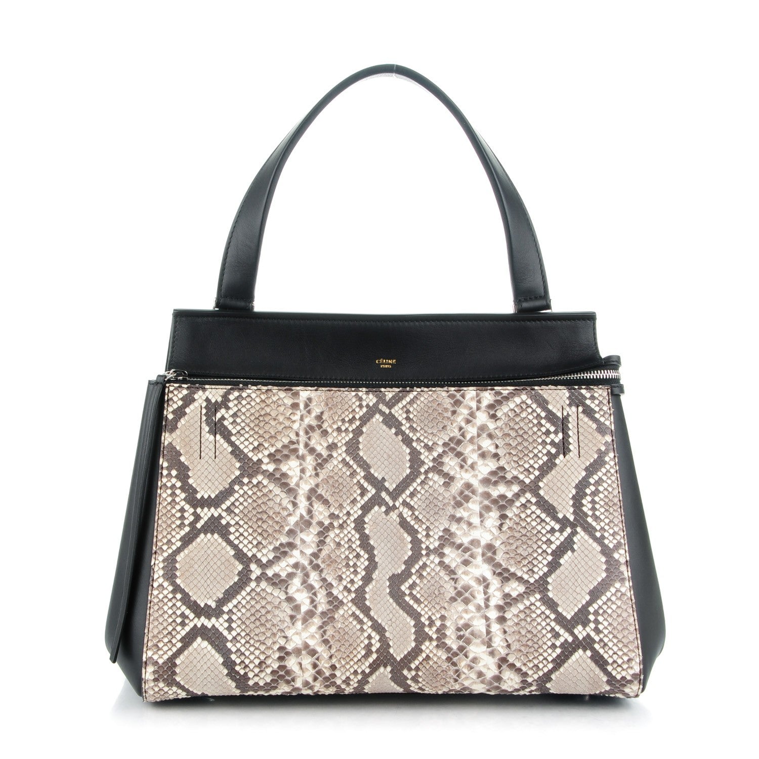 Celine Python Medium Edge Shoulder Bag Natural 1 of 9