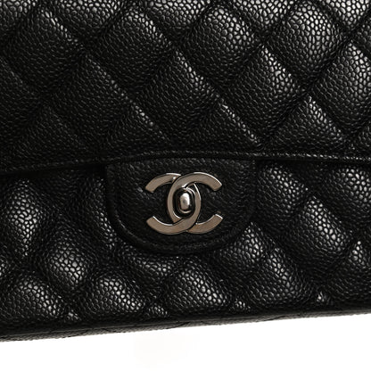 Chanel Caviar Quilted Small Double Flap Black 12 of 14