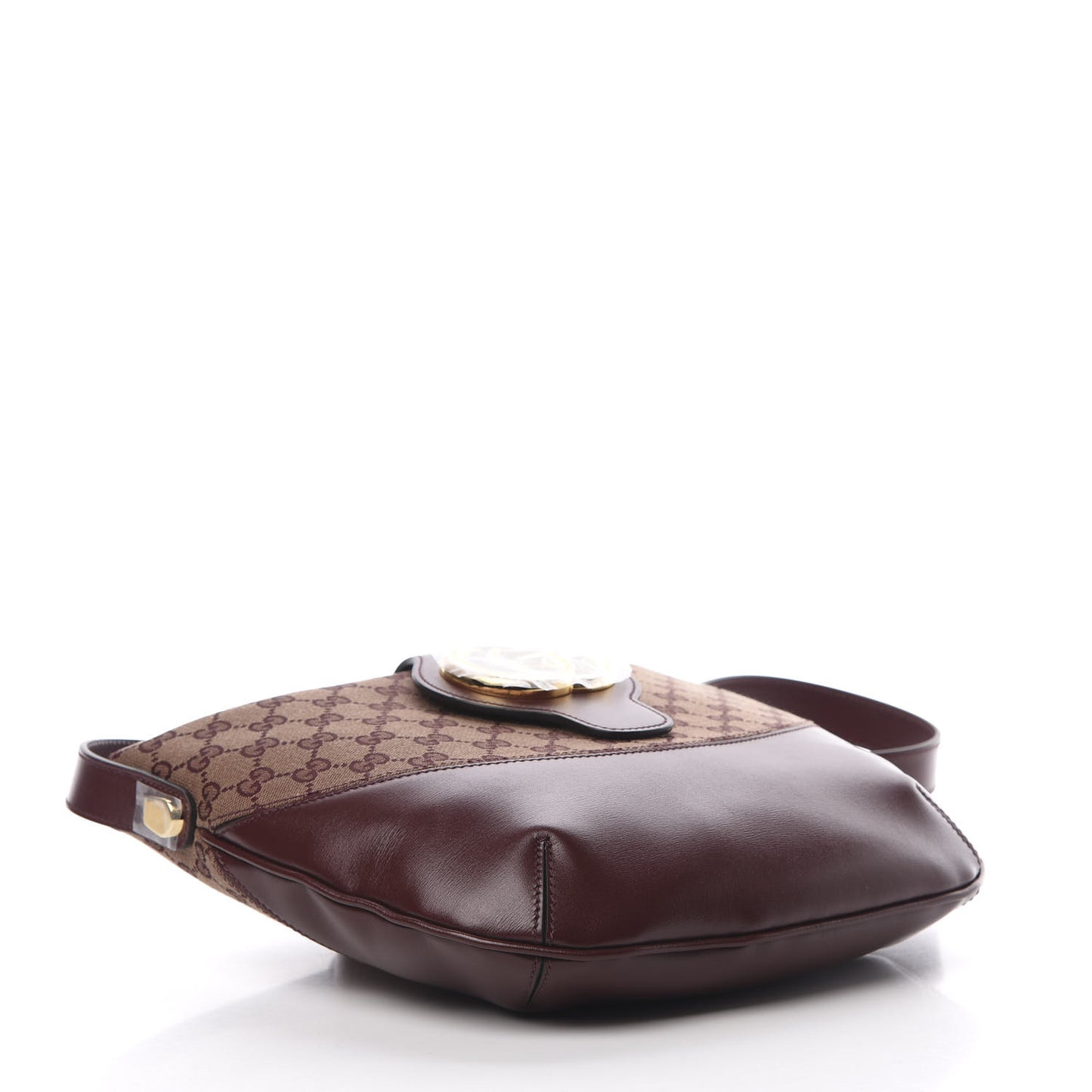GG Monogram Calfskin Medium Arli Shoulder Bag Sahara Rubino Chardonnay