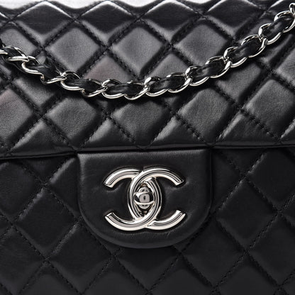 Chanel Lambskin Quilted Maxi Single Flap Black 10 of 11
