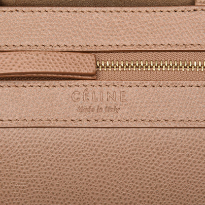 Celine Grained Calfskin Small Vertical Bi-Cabas Nude Deepsea 7 of 9