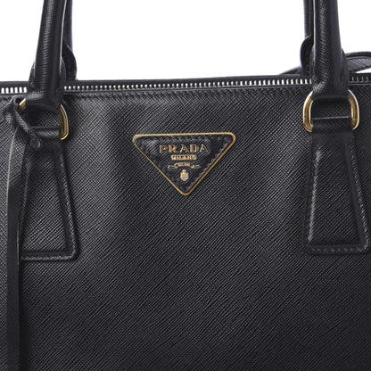 Prada Saffiano Medium Galleria Double Zip Tote Black 10 of 10