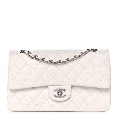 Chanel Caviar Quilted Medium Double Flap White 1 of 13