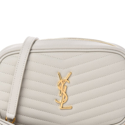 Saint Laurent Grain De Poudre Matelasse Monogram Mini Lou Camera Bag Crema Soft 10 of 11