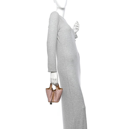 Hermes Swift Micro Lucky Daisy Picotin Lock Chai Rose White 2 of 13