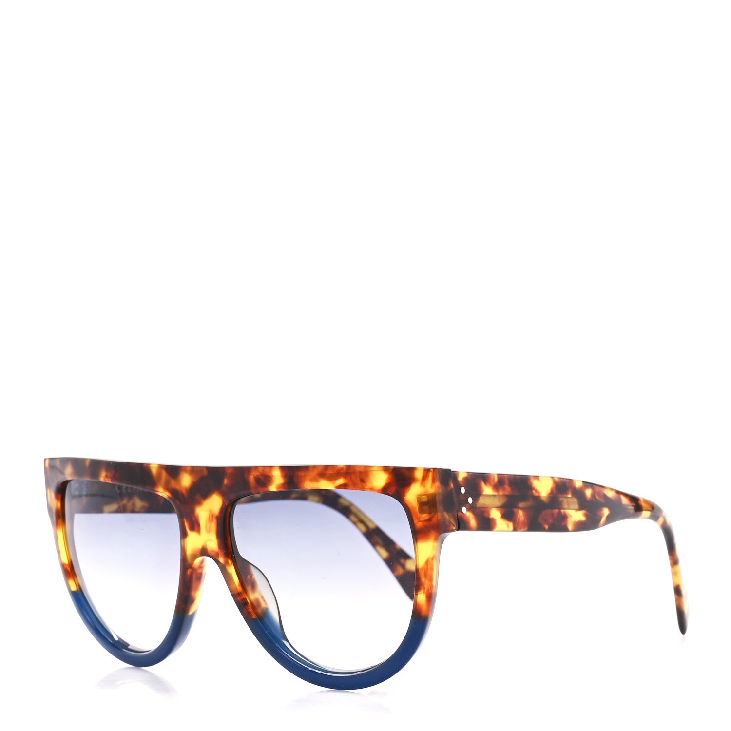 Celine Shadow Sunglasses CL 41026/S Havana Blue 1 of 7