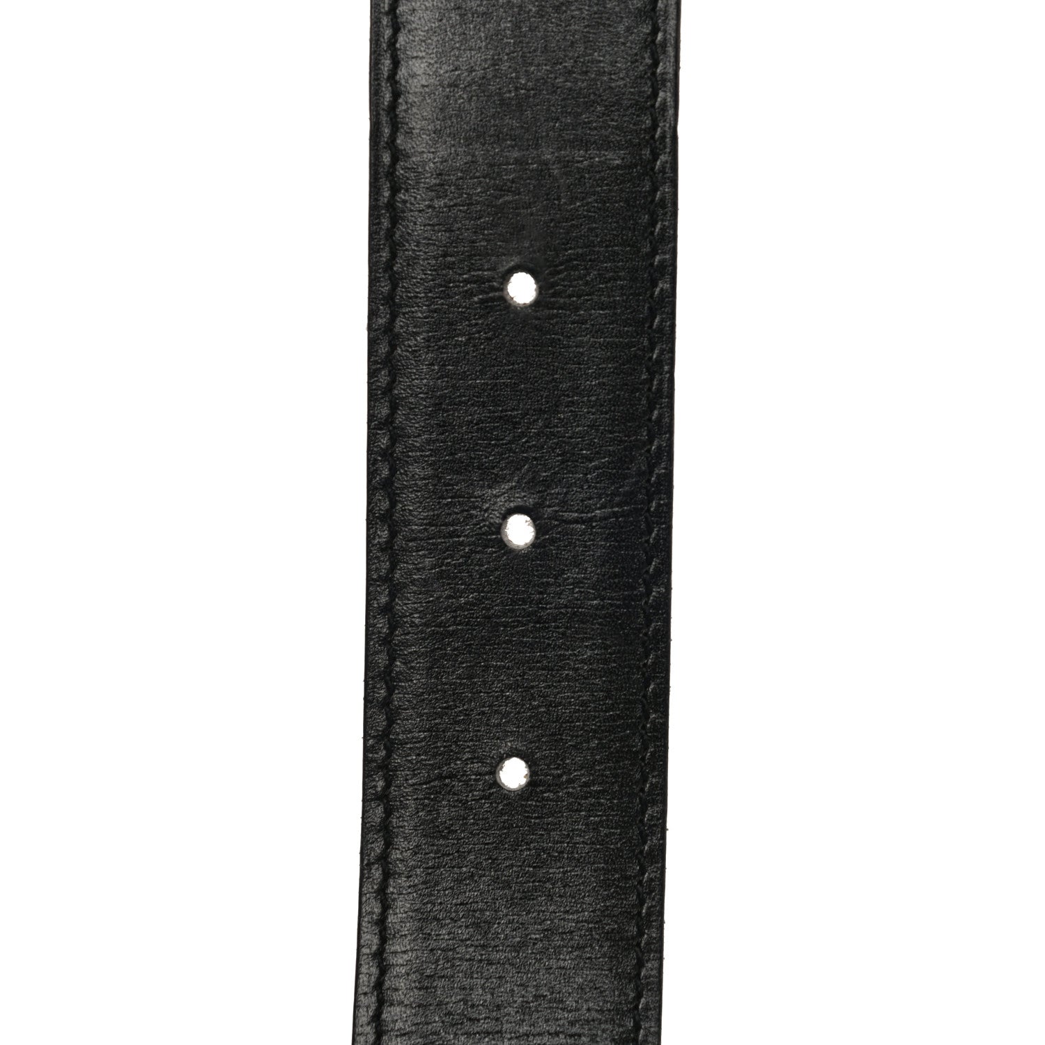 Hermes Box Courchevel 32mm H Belt 74 Black Gold 6 of 14