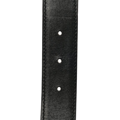 Hermes Box Courchevel 32mm H Belt 74 Black Gold 6 of 14