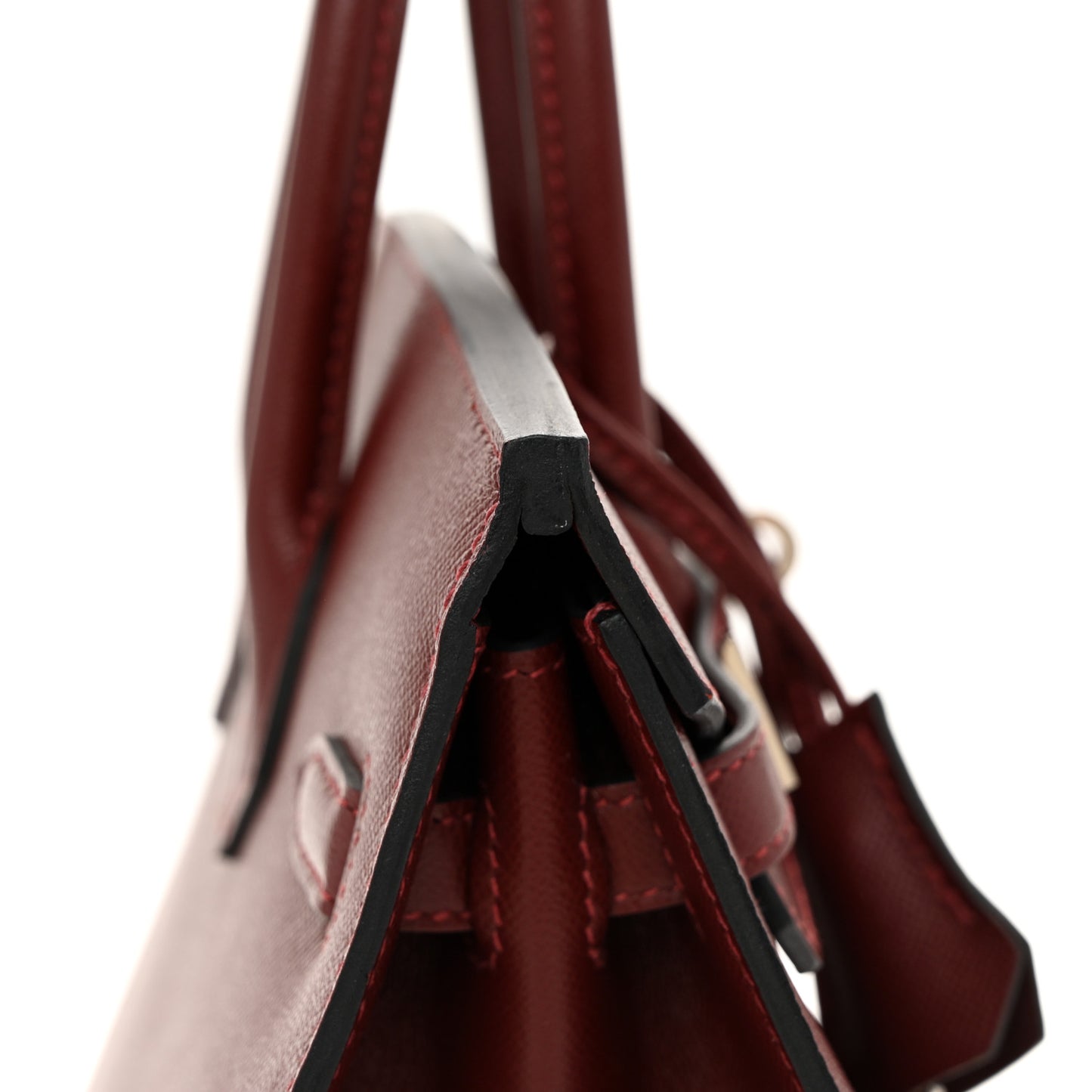 Madame Calfskin Birkin Sellier 25 Rouge H